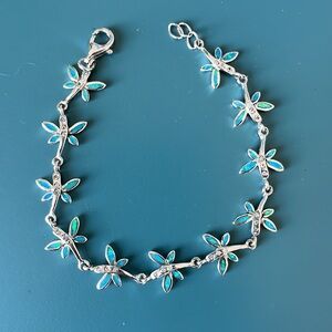 Stamped 925 Sterling Silver Butterfly Bracelet